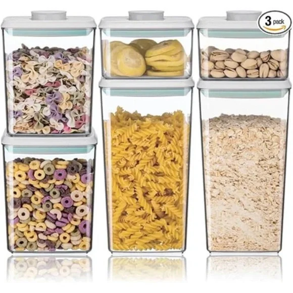 Ankou Airtight Food Storage Container Sets with Lids 6Pcs Pop Containers